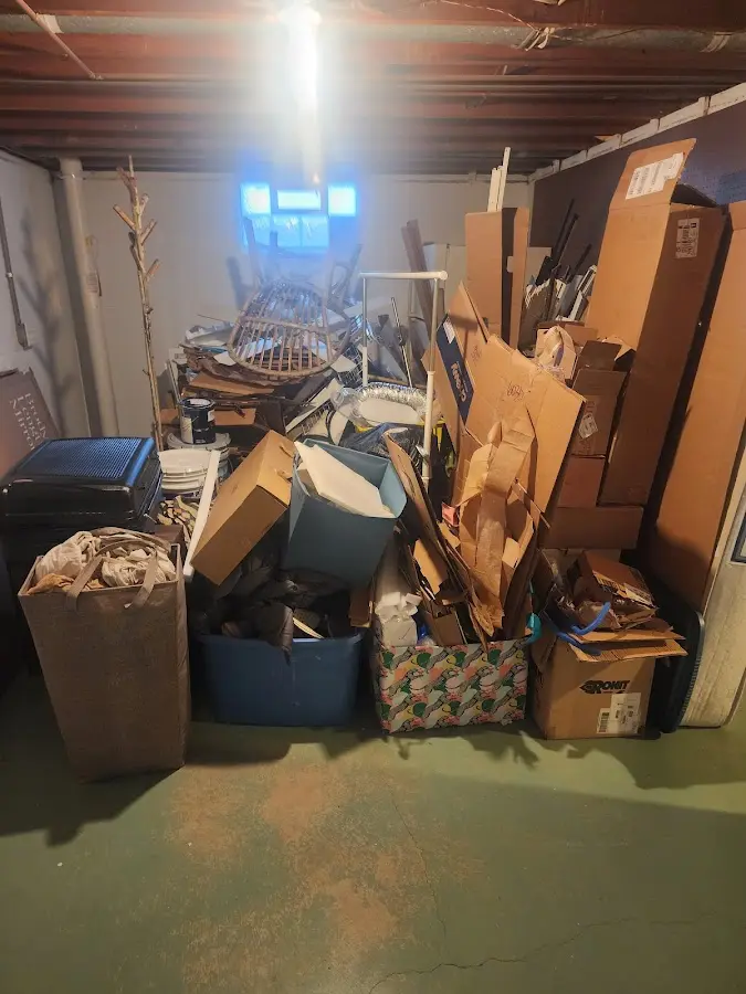 Roll-off dumpster container at job site for Yard Waste Dumpster Rental in Washington